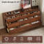 Commode 5 tiroirs noyer Mid-Century