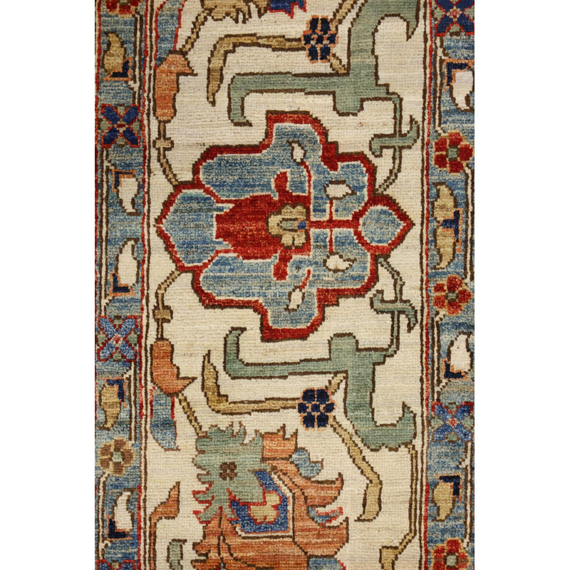 Tapis orange nouvel âge New Turkmen
