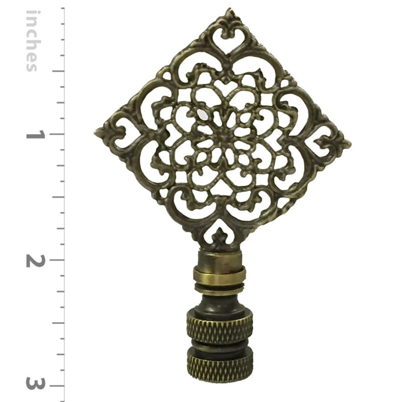 Faîteau de lampe filigree floral diamond