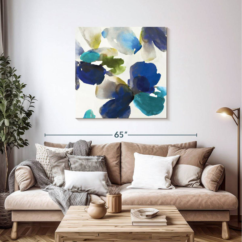 Harnek Abstract Blue Velvet II