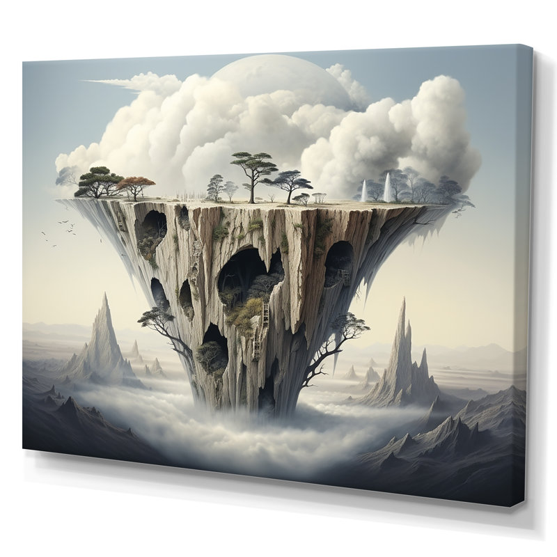 «Mind-Blowing», art mural surréalisme, Toile tendue, H 30 po x l 40 po x P 1,5 po