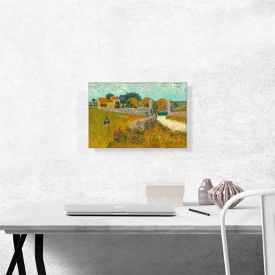 «Farmhouse In Provence 1888» par Vincent Van Gogh - peinture sur toile tendue