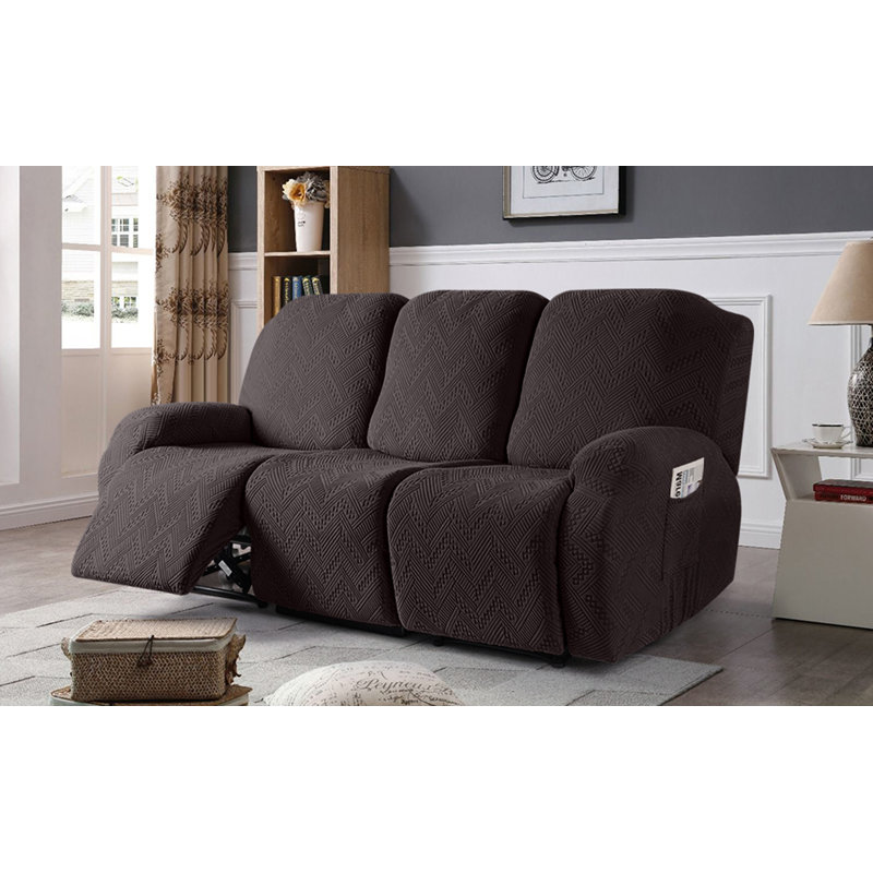 Housse extensible pour canapé 3 pièces Harriet, Chocolat