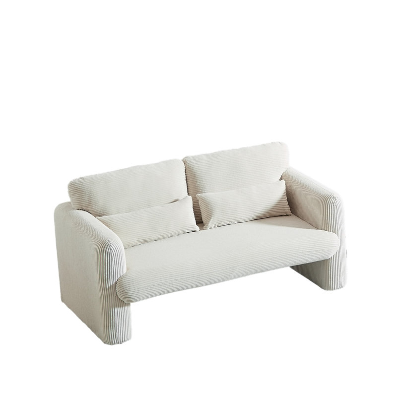 60"Corduroy Fabric Sofa