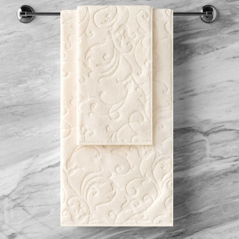 Sharlyz Hand Towel, Creamy Ecru