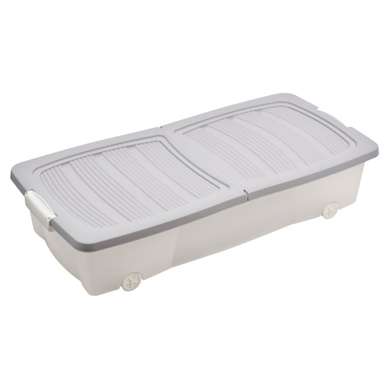 Rebrilliant Plastic Decorative Bin, Grey 
