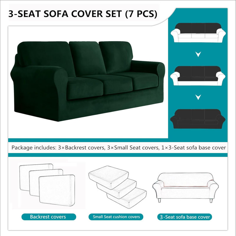 Outdoor Patio Sofa Cover, Dark Green