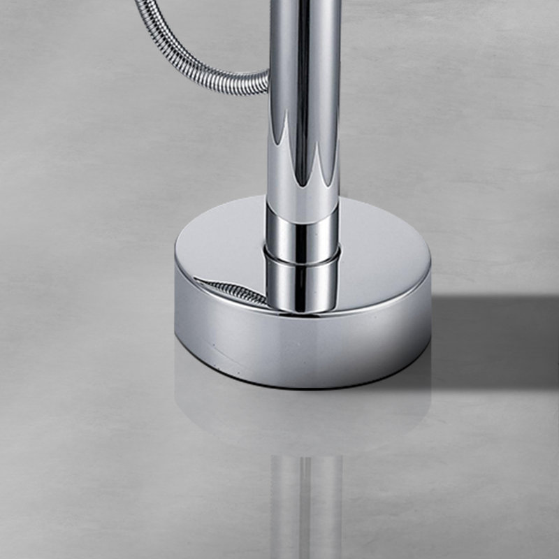 44 7/8-In Single Handle Freestanding Tub Faucet With Handheld Shower, Chrome