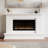 Modern Ember Patton White Mantel Package 64" W x 42" H with 42 Inch Electric Fireplace - 5 Flame Colors, 10 Ember Bed Colors, Log Kit & Crystal Embers | Alexa/WiFi Enabled-94789014