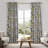 Fancy Hummingbird Patterned  Room Darkening Curtain,Rod Pocket Back Tab Floral Drapes,Set of 2-286370275-286370277
