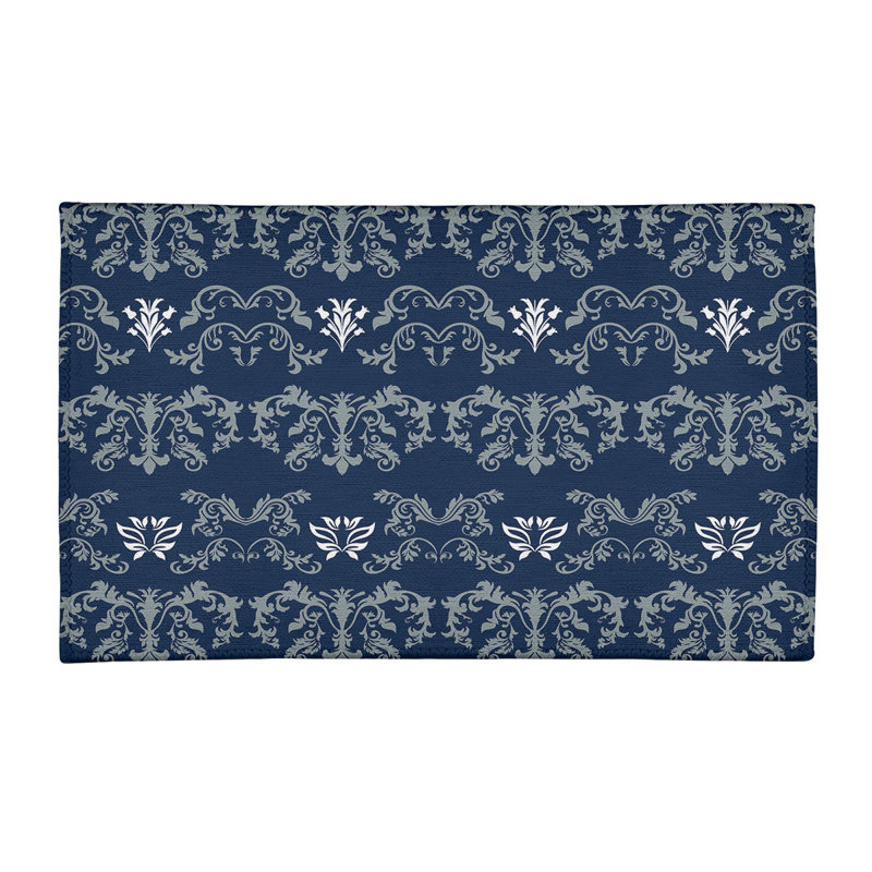 Damask Indoor Rug, Rectangle 5' x 7'