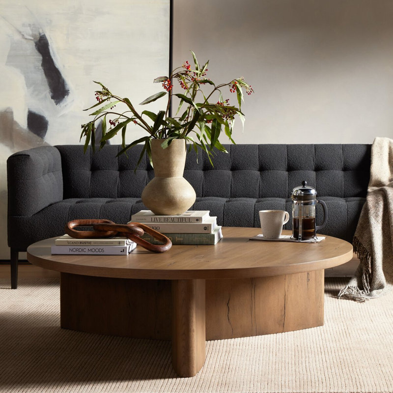Table basse Huntington, Gris rustique / gris rustique