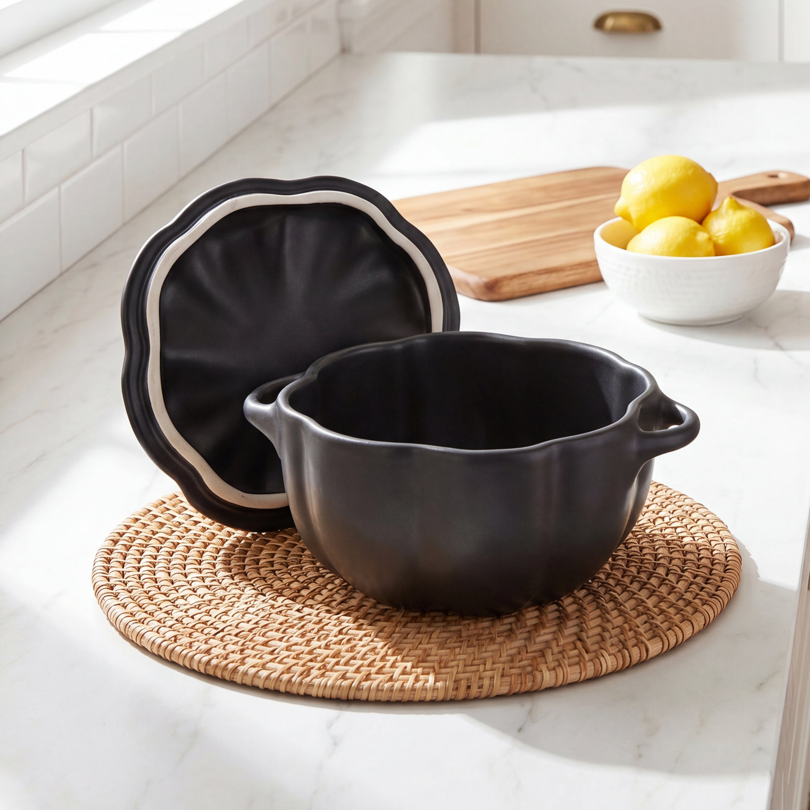 Petite Ceramic Pumpkin Cocotte