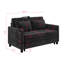 56.9" Sleeper Sofa With Pull-Out Bed, Sofa Bed With Reversible Backrest And Side Pocket, Two USB Ports And A Phone Holder-829262221