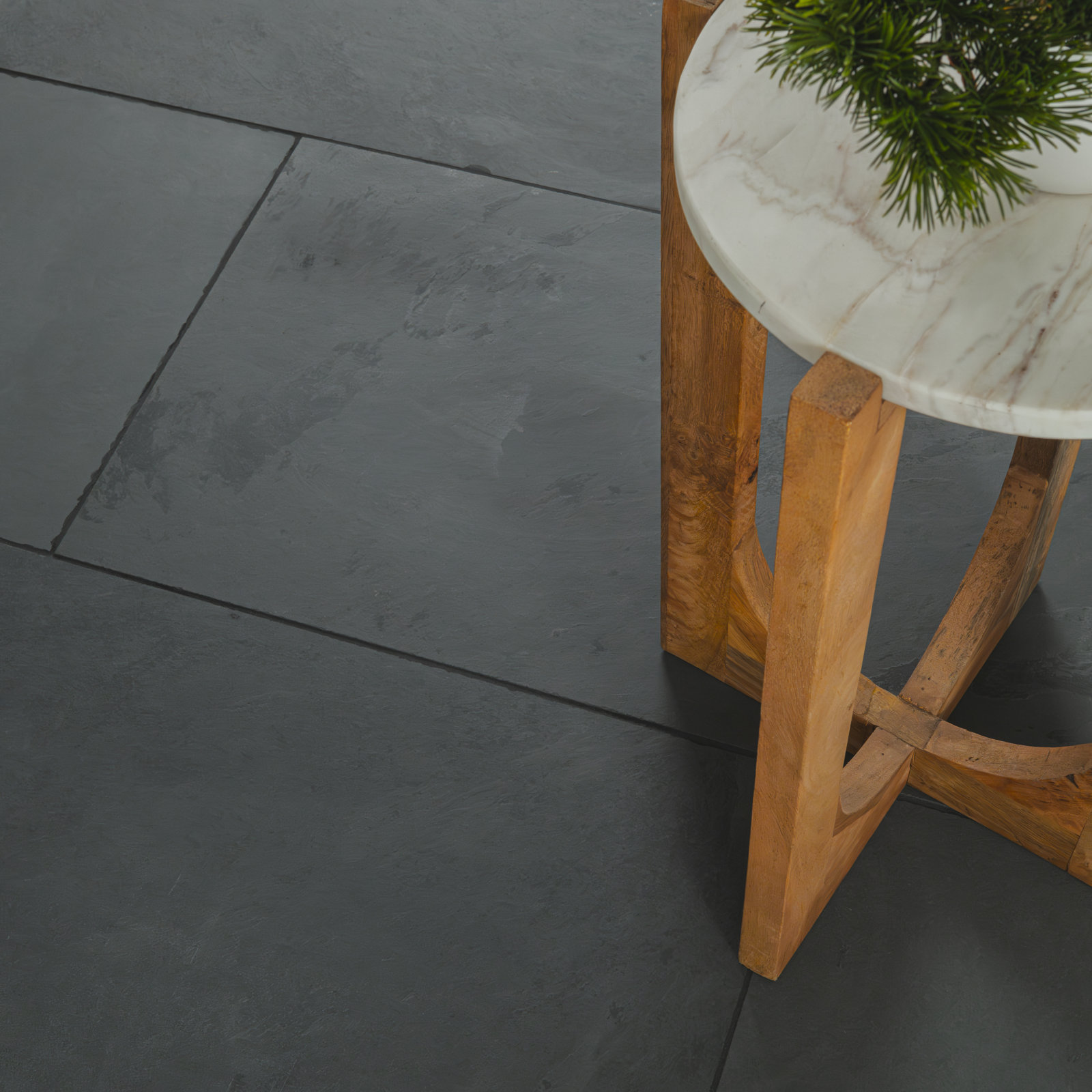 Camden 18" x 36" Gauged Slate Tile, Charcoal