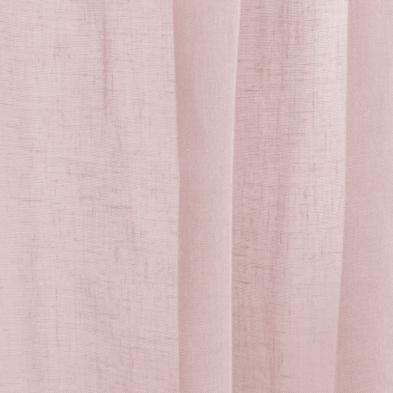 Jaylene Sheer Tie Top Curtain, Pink, 52" x 84"