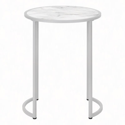 Modern Table, Side, Round, End, Nightstand, Lamp, Living Room, Bedroom, Metal, Contemporary