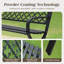 Powder Coated Steel Park Bench