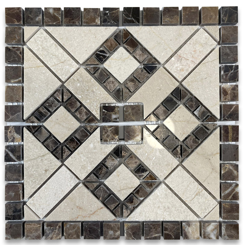 4 in. x 4 in. Marble Tile