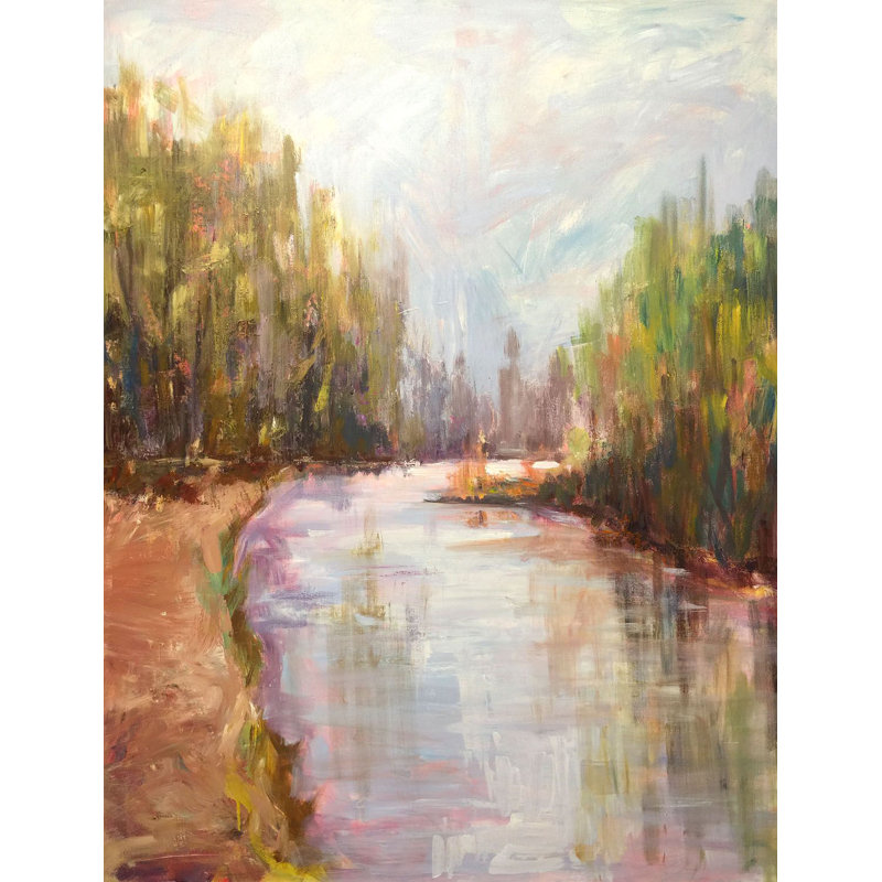 WILD TRANQUILITY WILD TRANQUILITY - Unframed Print on Canvas, 24" H x 20" W x 1.75" D, Brown Framed Canvas