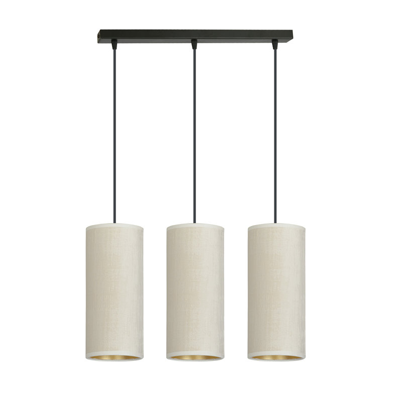 Ealidh 3 - Light Steel Kitchen Island Pendant, White