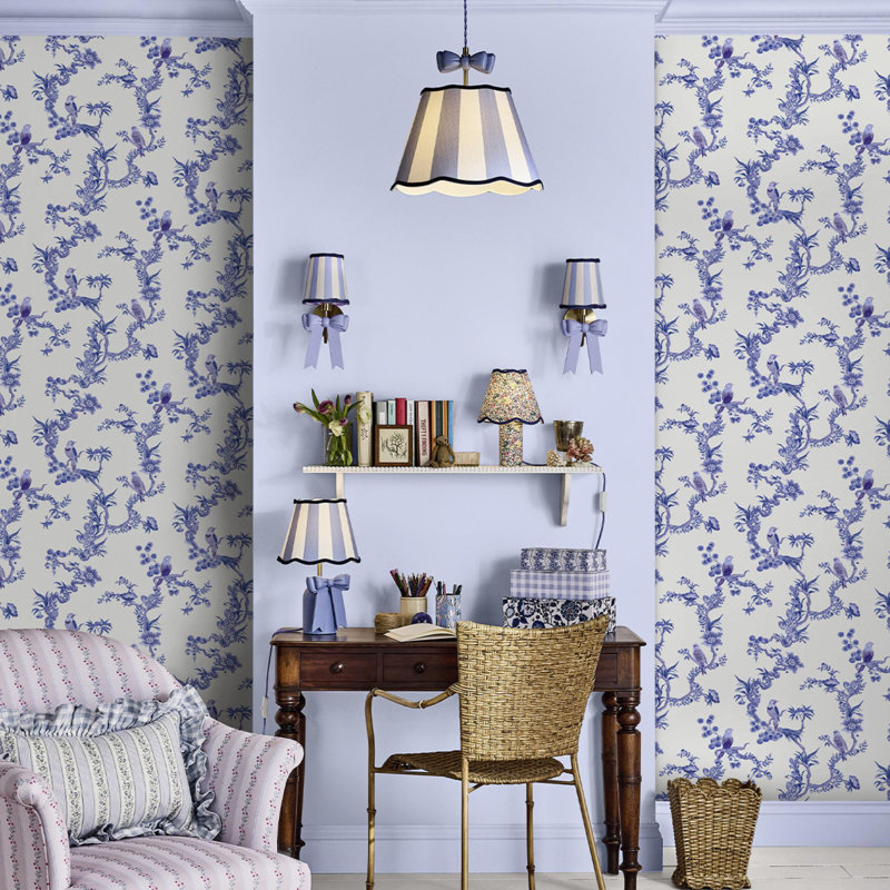 Cath Kidston 304.8m x1.3208m Matte Wallpaper Roll, Blue