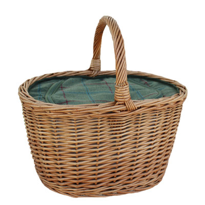 Oval Wicker Picnic Basket