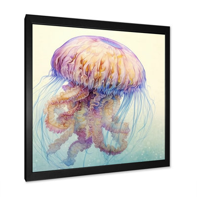«Underwater Enchantment Jellyfish» sur impression sur toile