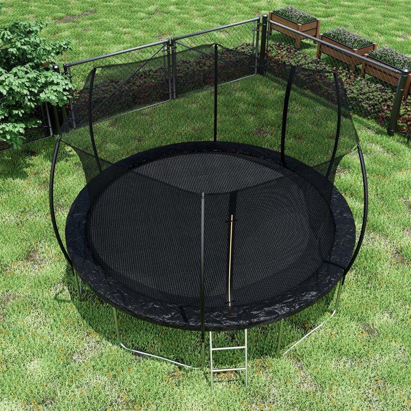 Trampoline polyvalent pour enfants et adultes avec caractéristiques de sécurité avancées