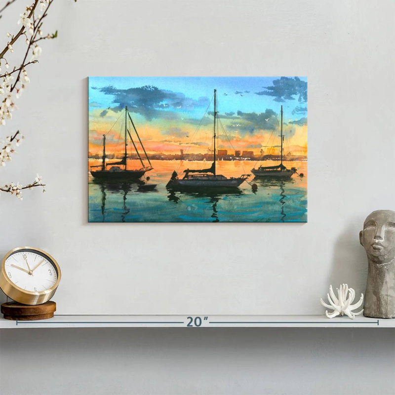 Mehar San Diego Harbor, 8" H x 12" W