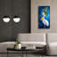  «Pelican On Blue» par Heather Gauthier, art mural sur toile, 20 po x 40 po