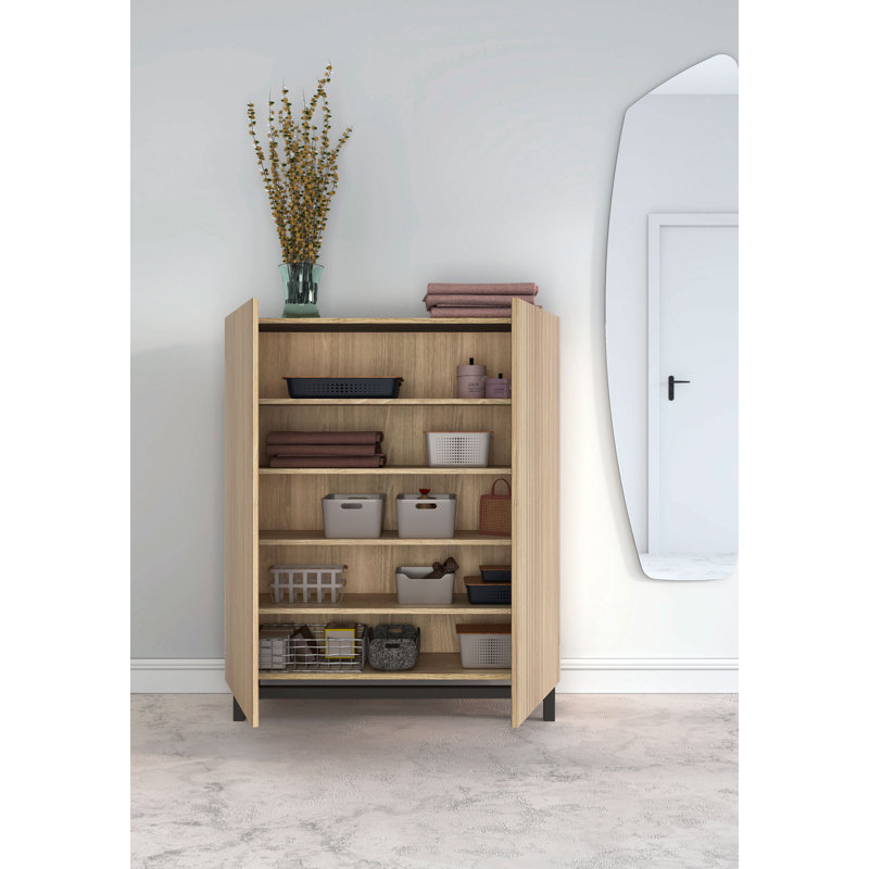 16 Pair Shoe Storage Cabinet