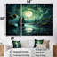 Ensemble de salon mural pirate lunatique Moonlight I - Pirate Wall Art-107750626-107750629