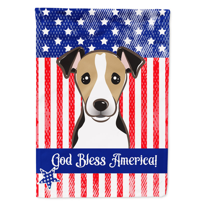 Drapeau de jardin Leighanne, Terrier Jack Russell (chocolat)