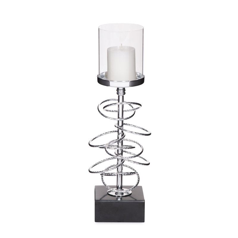 Iron Tabletop Pillar, 17" H x 5" W x 5" D
