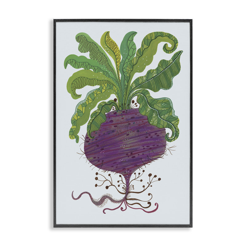 Giclée encadrée stylisée, par Kay Widdowson, H 18 po x l 12 po, Giclée encadrée noir minuit