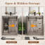 Meuble-lavabo 36 po avec lavabo, robinet, miroir, porte de grange coulissante et tiroirs-2025407617-2033704573