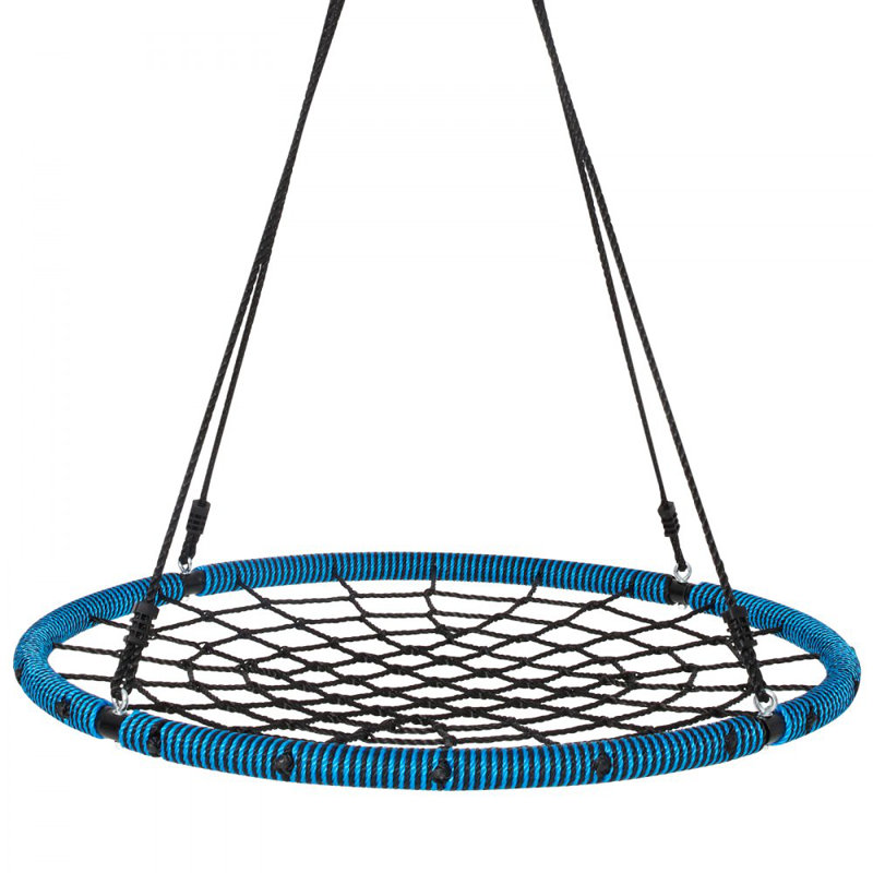 Spider Web Saucer Swing 40 Inch Round Swings for Kids Outdoor 750 lbs
