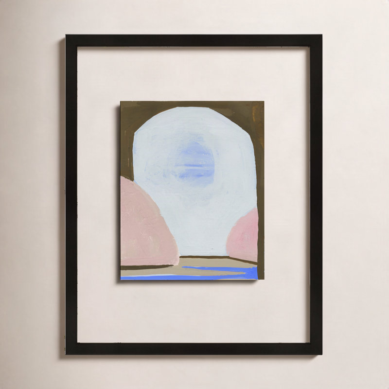 Morning Sky 3 Painting by Andrea Stokes, 25" H x 20" W, Black Framed