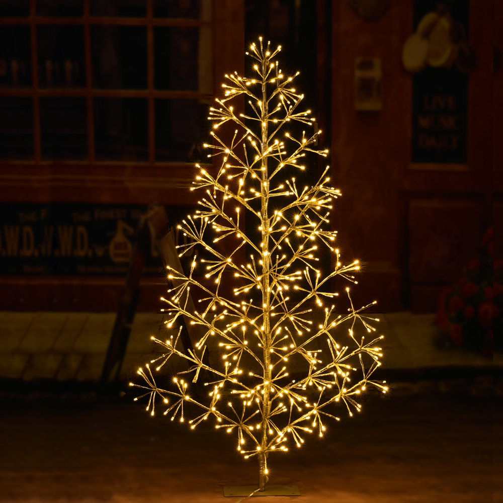 Silver Golden Fir Artificial Christmas Tree, 48" H x 20" W x 20" D