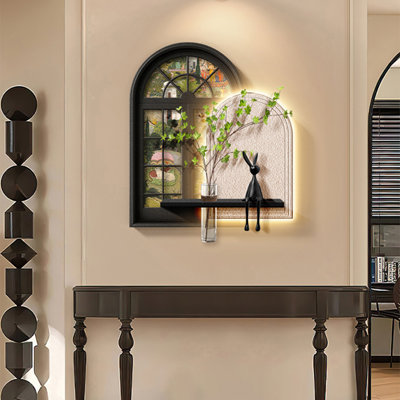 Black + White Free Form Sandstone Wall art