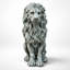 Statue de lion assis MGO pour jardin et décoration extérieure