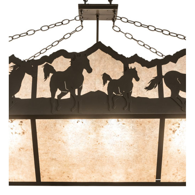 Running Horses 6 - Light Pendant
