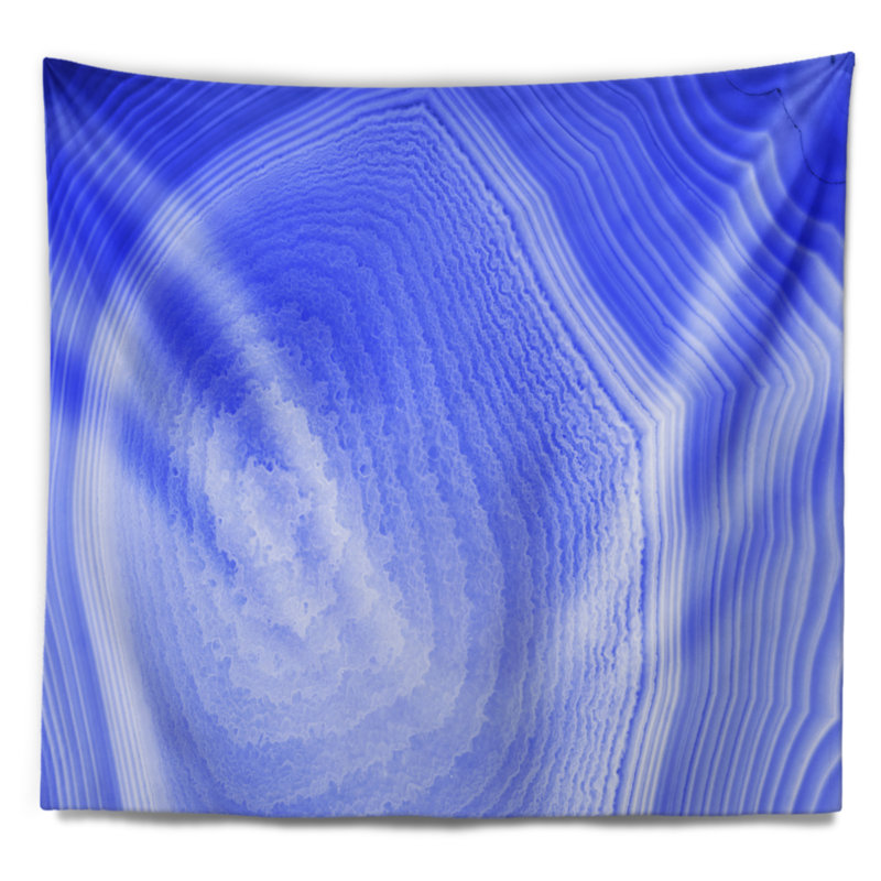 Tapisserie abstraite en agate, H 50 po x l 60 po