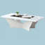 Table basse 1Pc White Finish