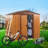 Plastic Storage Shed,Metal Storage Shed with Vents and Sliding Doors-97829016-97829017