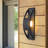 Modern Matte Black LED Outdoor Wall Sconce, Warm Light Exterior Lighting for Patio, Entryway
