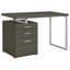 Bureau réversible à 3 tiroirs gris patiné-1198391817