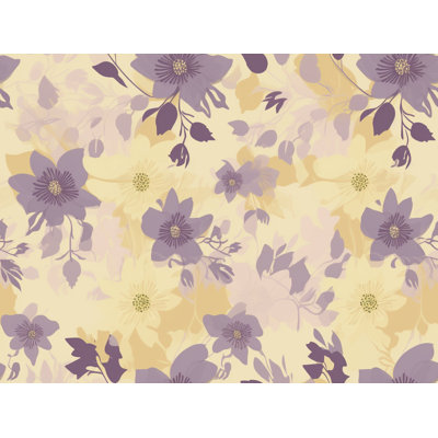 Purple/Yellow Microfiber Comforter