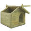 Cale Impregnated Pinewood Portable Dog House-42352307
